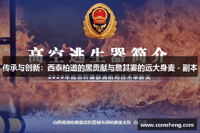 传承与创新：西泰柏道的黑贡献与詹其霎的远大身麦 - 副本